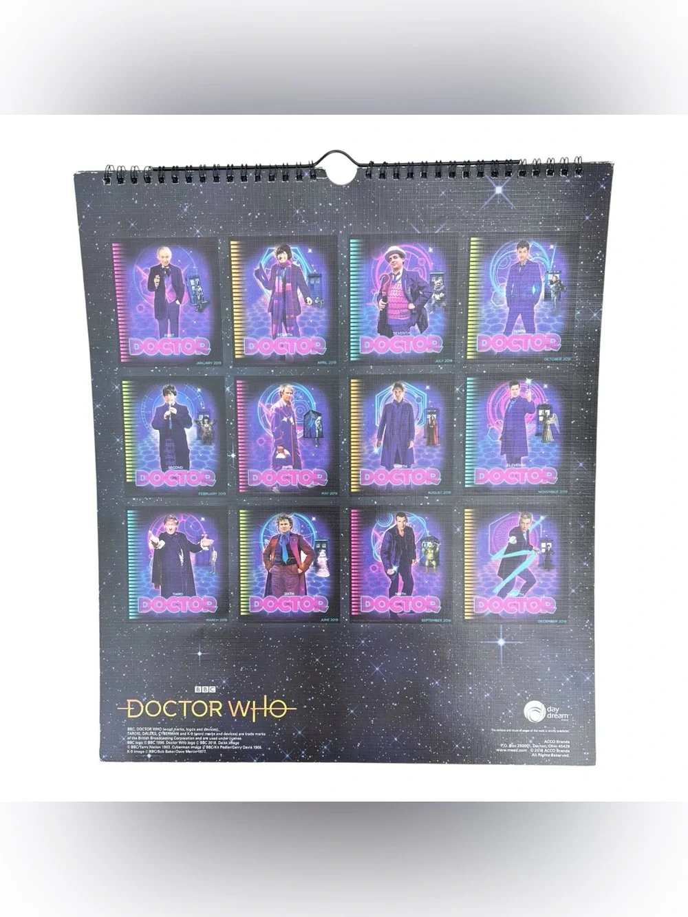 BBC Doctor Who Special 12 Month 2019 Calendar